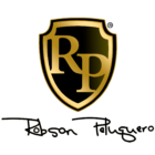robson peluquero logo-ts1537432287 logo robson peluquero negro y dorado con la firma de robson peluquero debajo en negro
