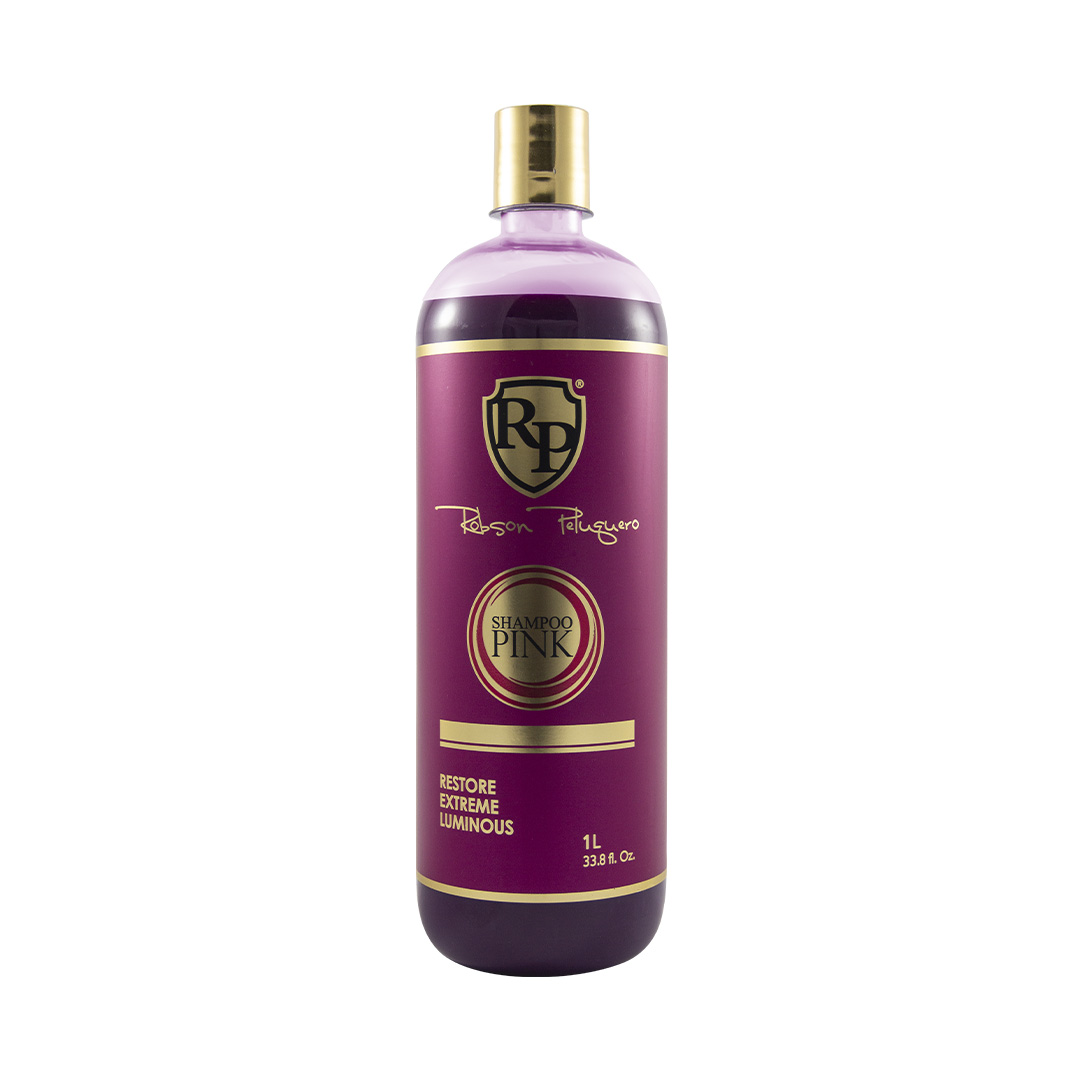 botella de 1 litro de Champú matizador Pink de la marca Robson Peluquero