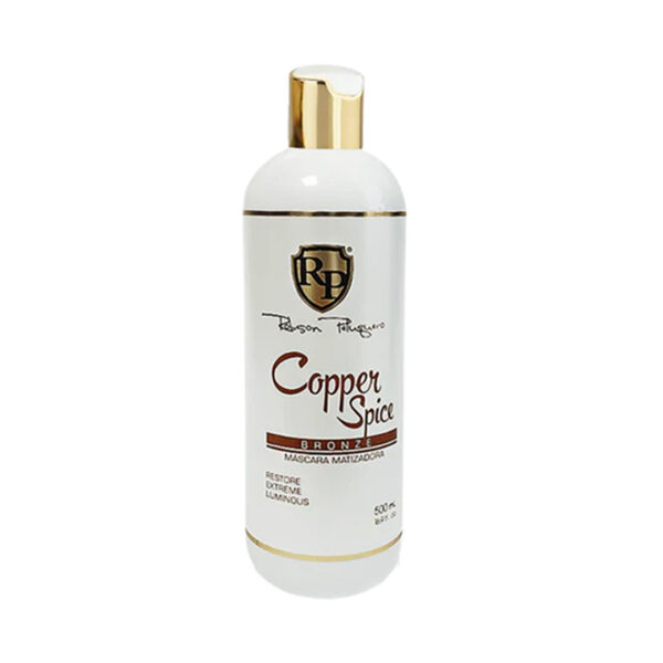 botella de 500ml de mascarilla matizadora Copper Spice Bronze de Robson Peluquero